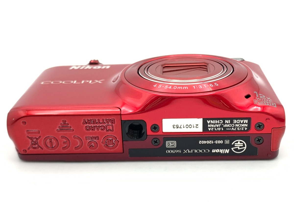 中古：AB(良品)】ニコン COOLPIX S6500 RD グロッシーレッド