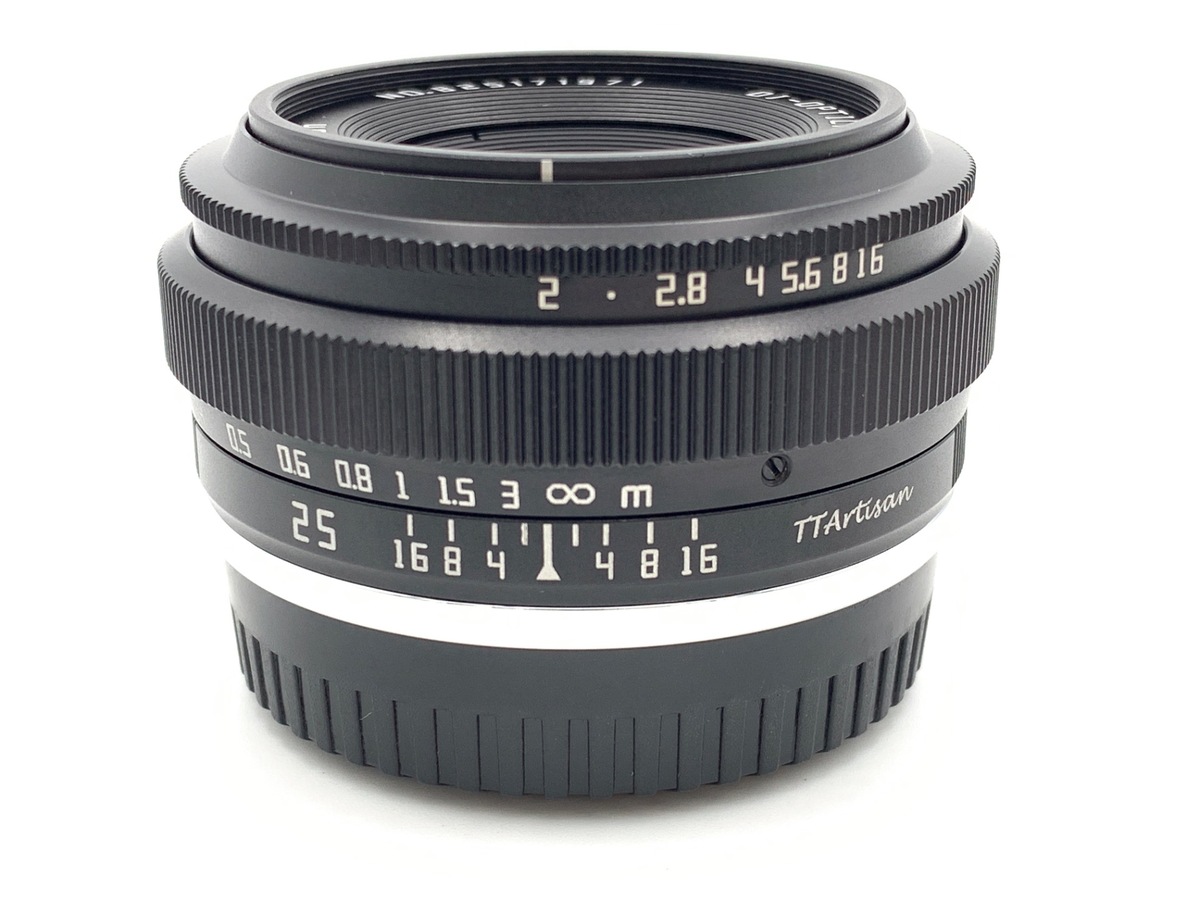 即購入OK 美品 銘匠光学 TTArtisan 25mm F2 Xマウント 銘匠光学 TTArtisan 25mm f/2 C 25mm f/2C X(B) 富士フイルムXマウント