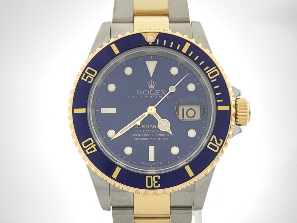 ロレックス(ROLEX) サブマリーナー デイト ブルー 16613LB ステンレススティール/イエローゴールド