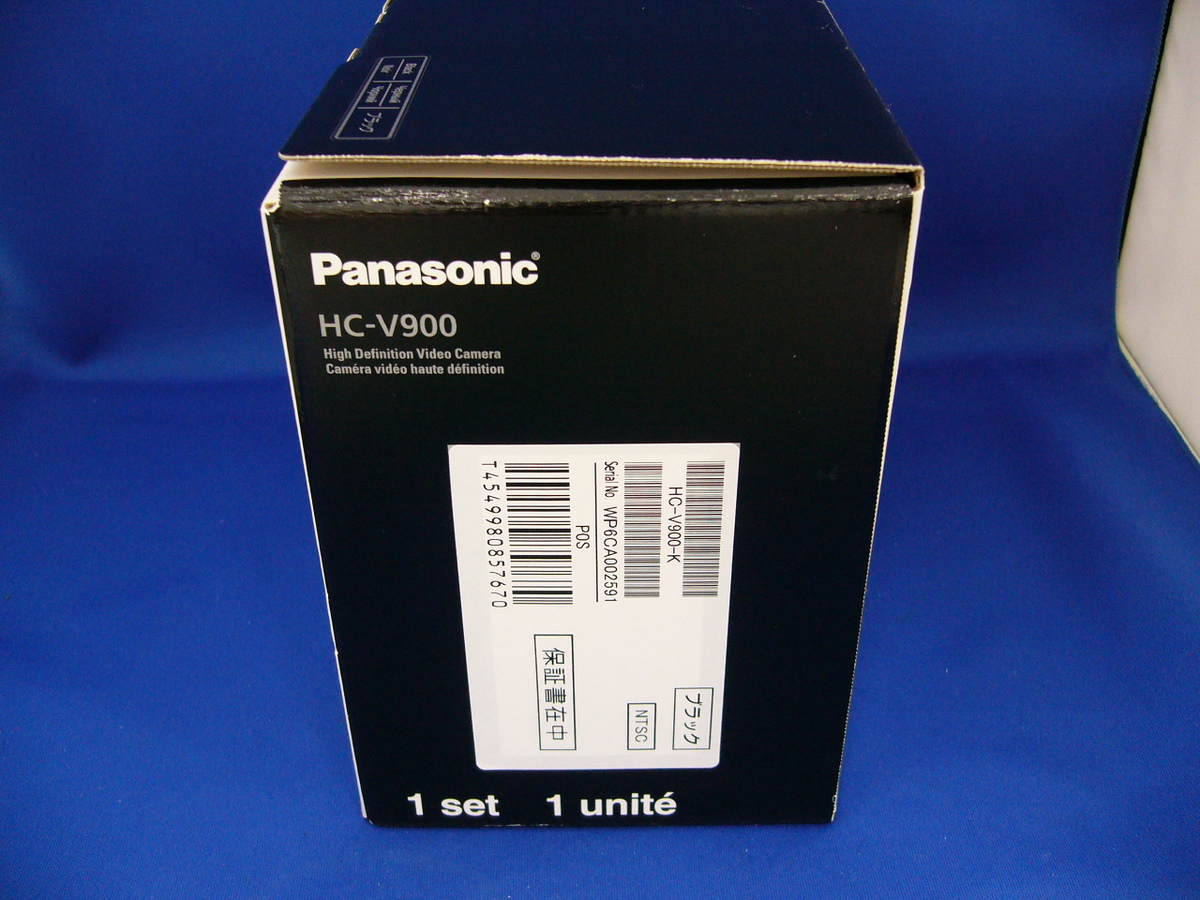 中古】パナソニック デジタルビデオカメラ HC-V900-K ビーズブラック
