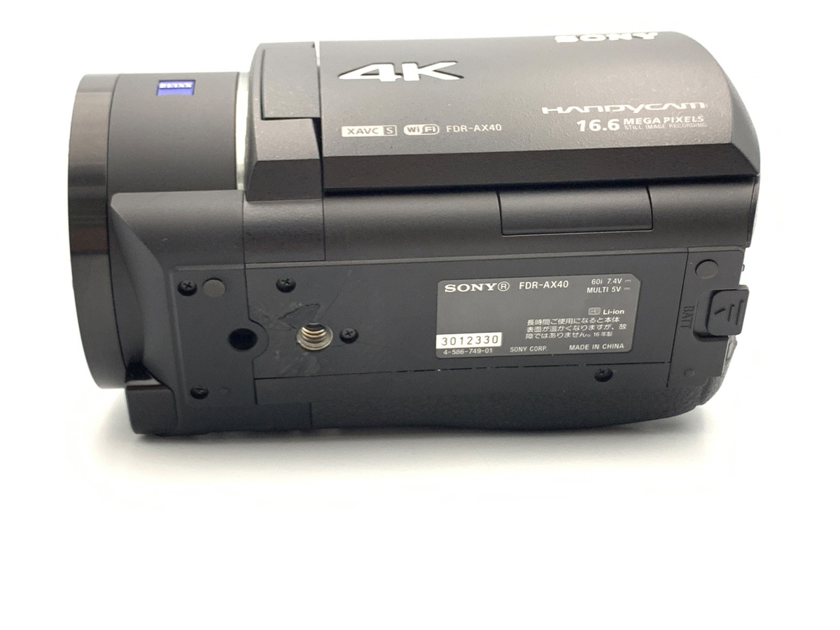 中古】ソニー デジタル4Kビデオカメラレコーダー FDR-AX40 BC ブラック