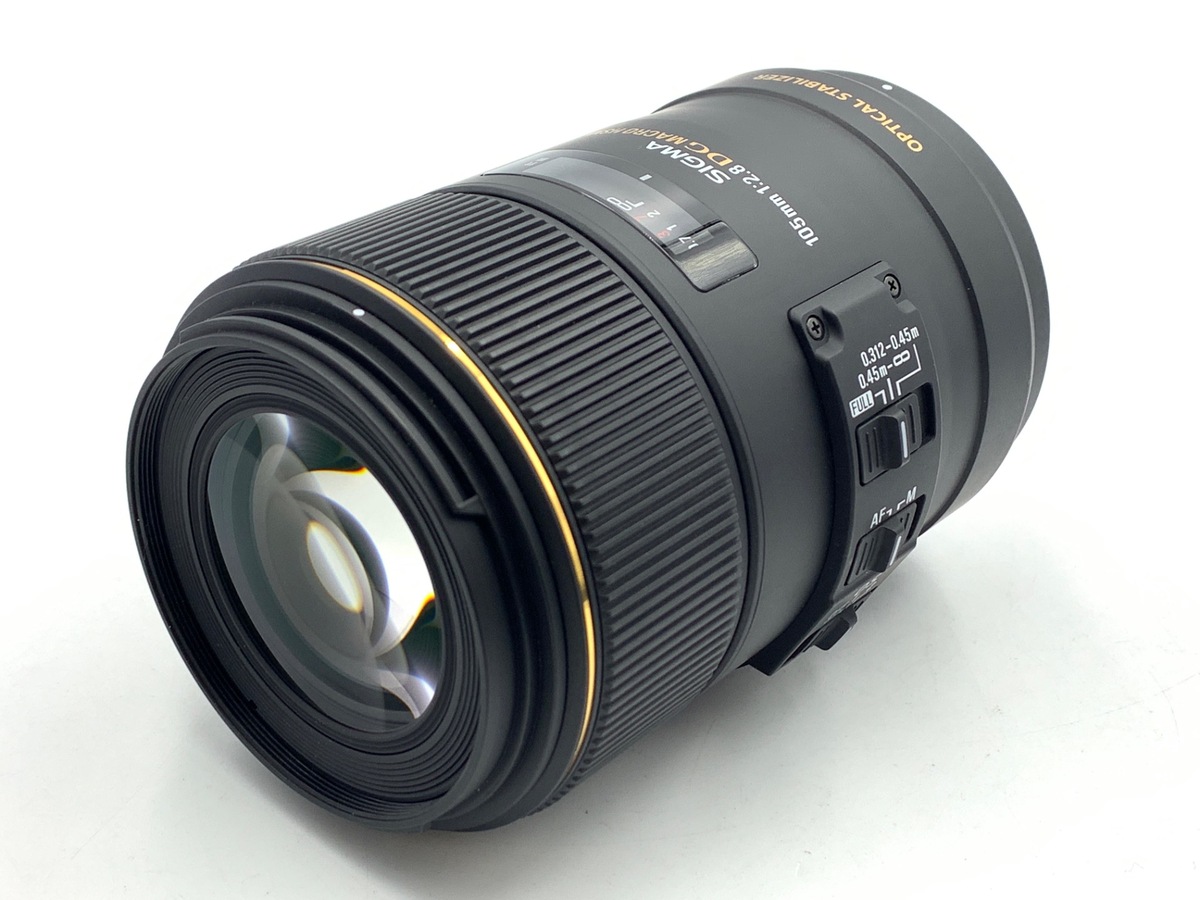 【中古】シグマ MACRO 105mm F2.8 EX DG OS HSM ニコンF用