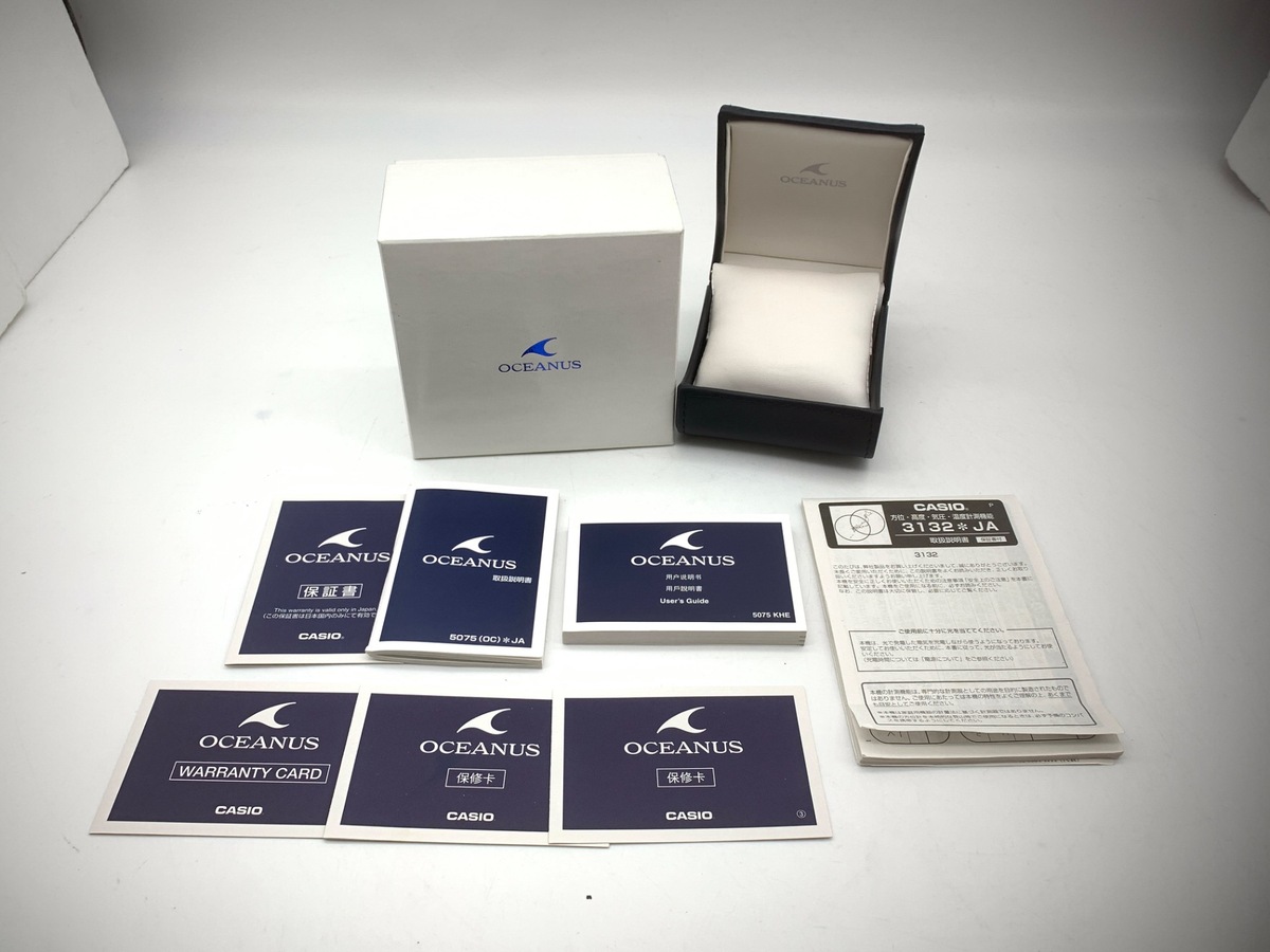 カシオ オシアナス マンタ ホワイト OCW-S1400PW-7AJF チタン