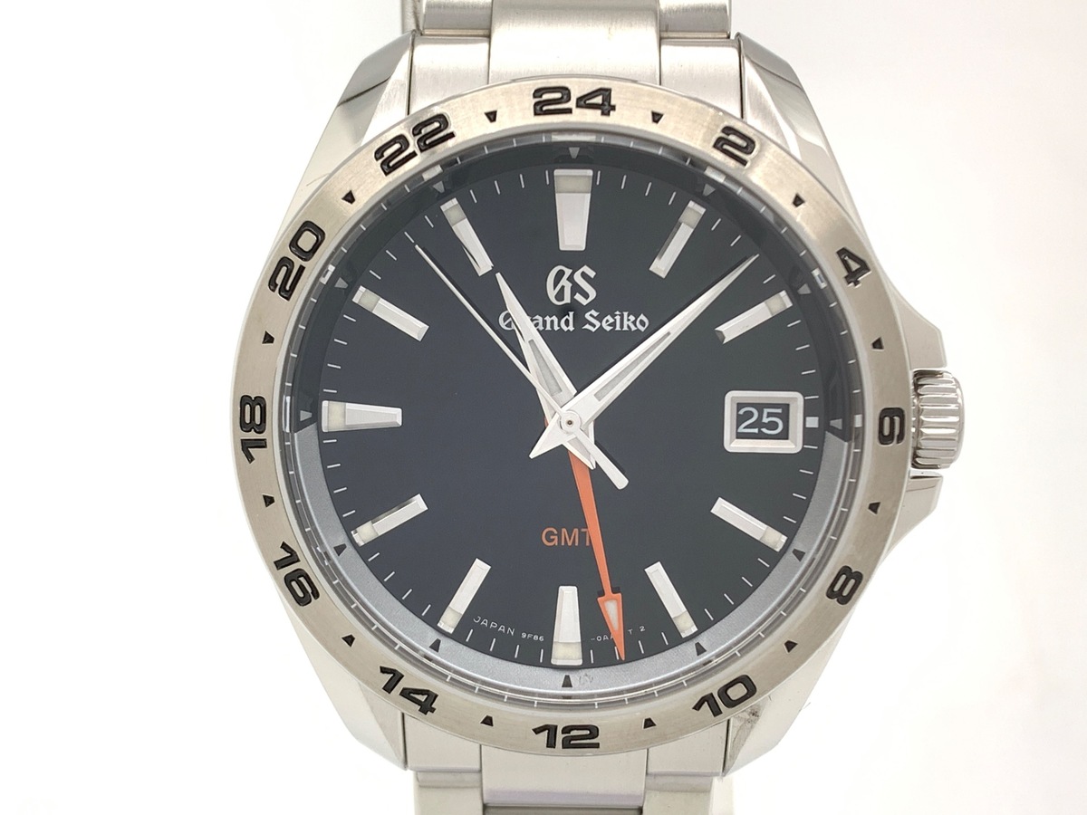 グランドセイコー クォーツ GMT ブラック SBGN003/9F86-0AB0 ステンレススティール