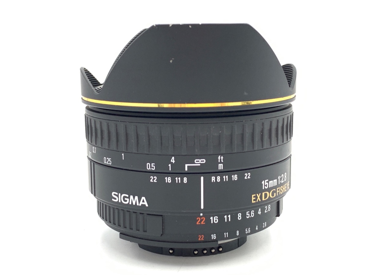 中古：AB(良品)】シグマ 15mm F2.8 EX DG DIAGONAL FISHEYE ニコン用 