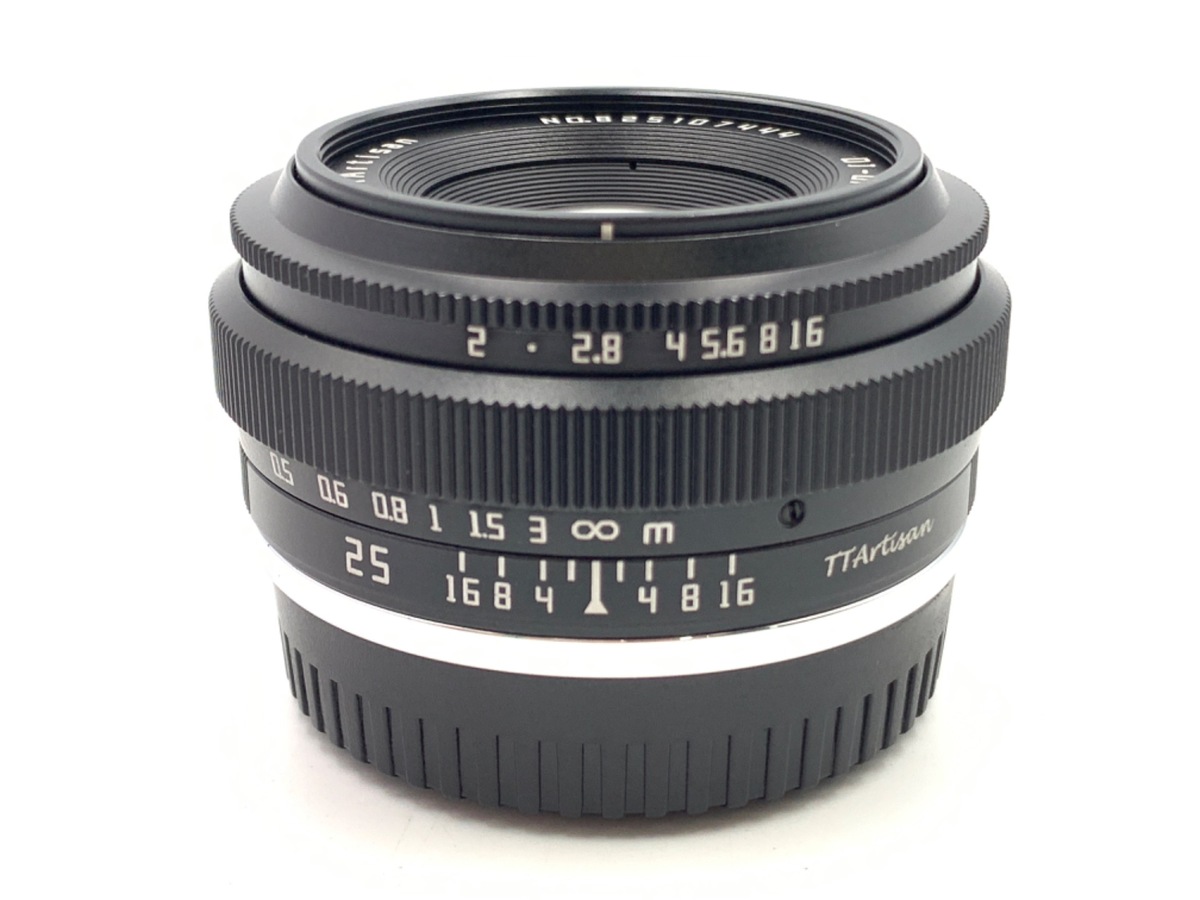 中古】銘匠光学 TTArtisan 25mm f/2 C フジフイルムX用 ブラック 在庫