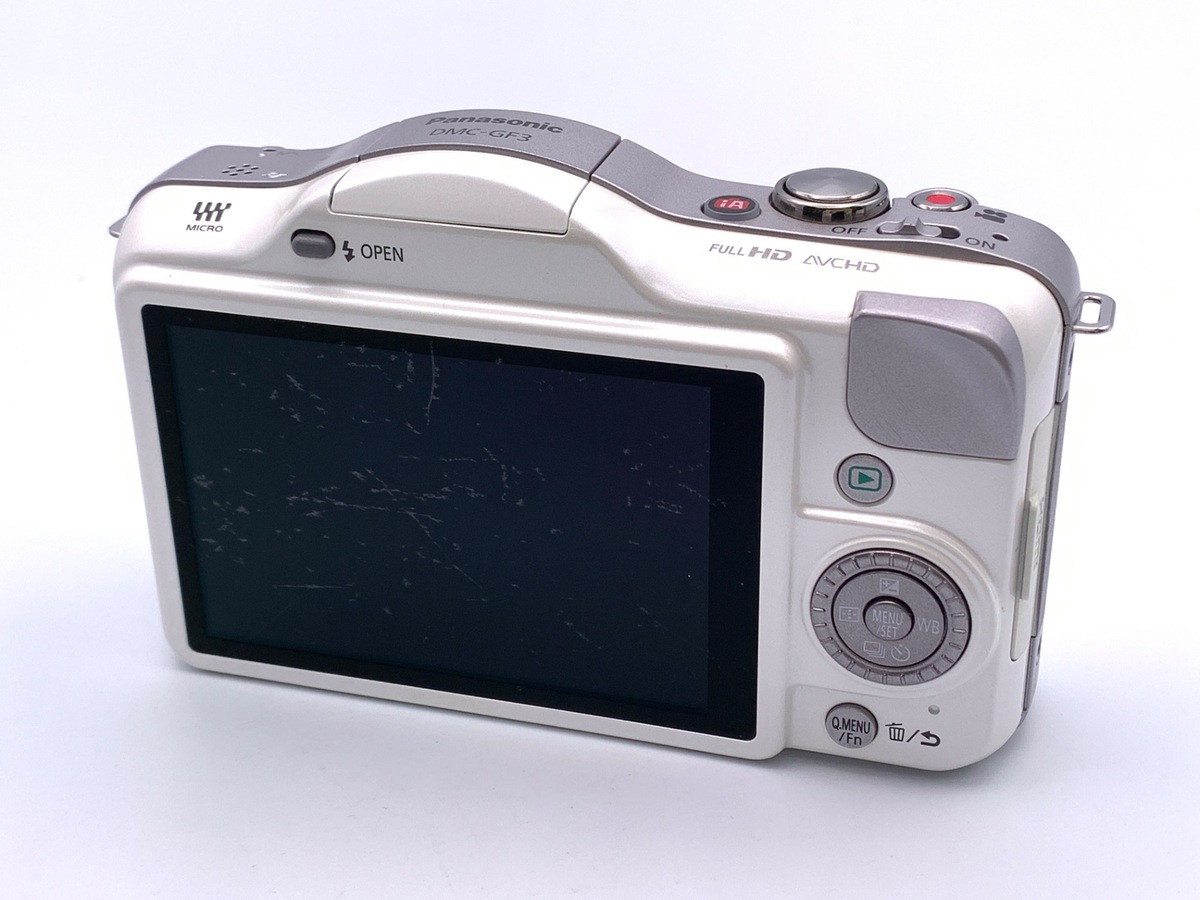 中古：B(並品)】パナソニック LUMIX DMC-GF3-W ボディ シェルホワイト