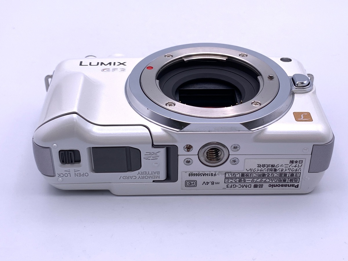 中古：B(並品)】パナソニック LUMIX DMC-GF3-W ボディ シェルホワイト