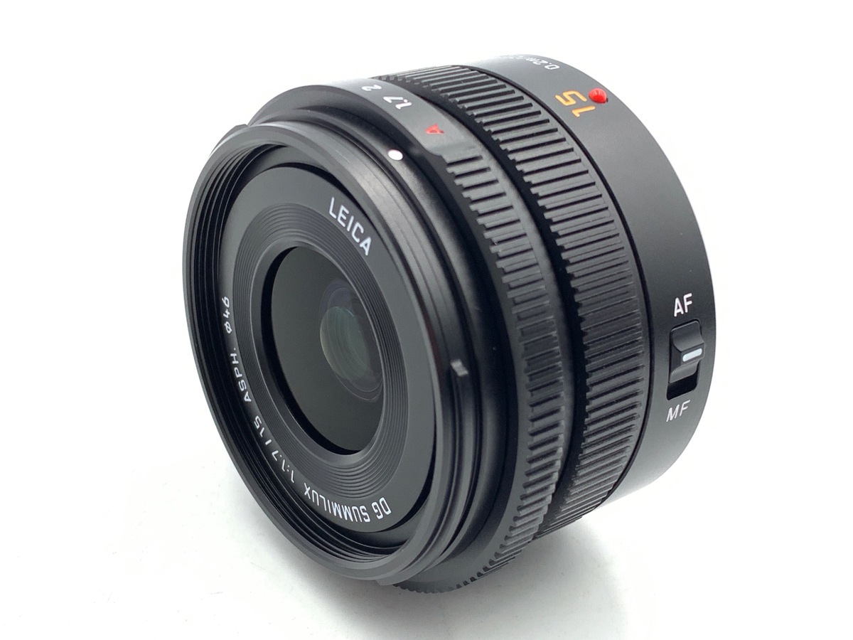 中古：B(並品)】パナソニック LEICA DG SUMMILUX 15mm/F1.7 ASPH. [H