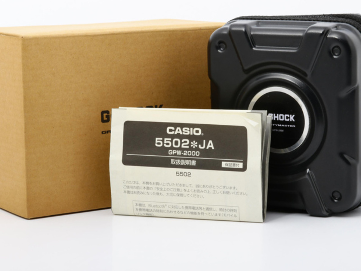 カシオ G-SHOCK グラビティマスター ブラック GPW-2000-1AJF ステンレススティール