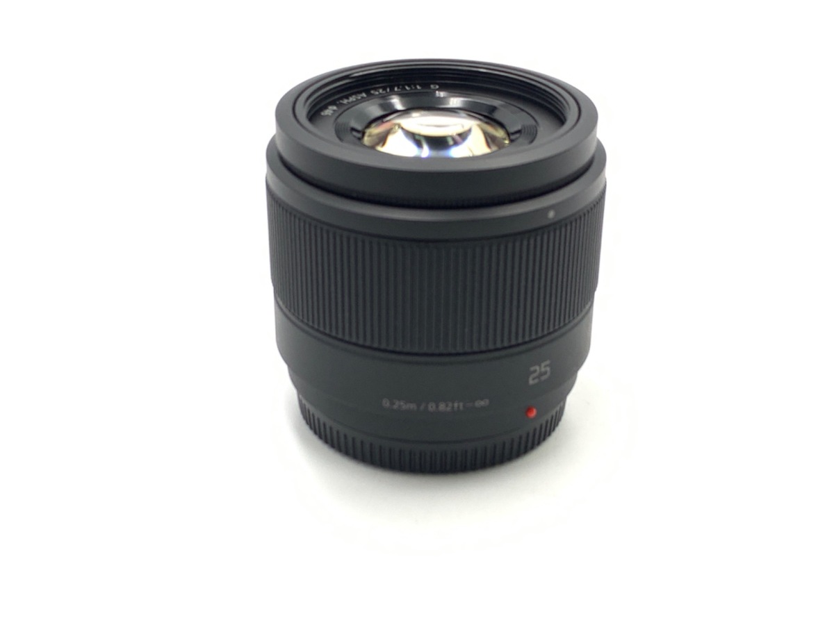 中古】パナソニック LUMIX G 25mm F1.7 ASPH. [H-H025K] ブラック 在庫