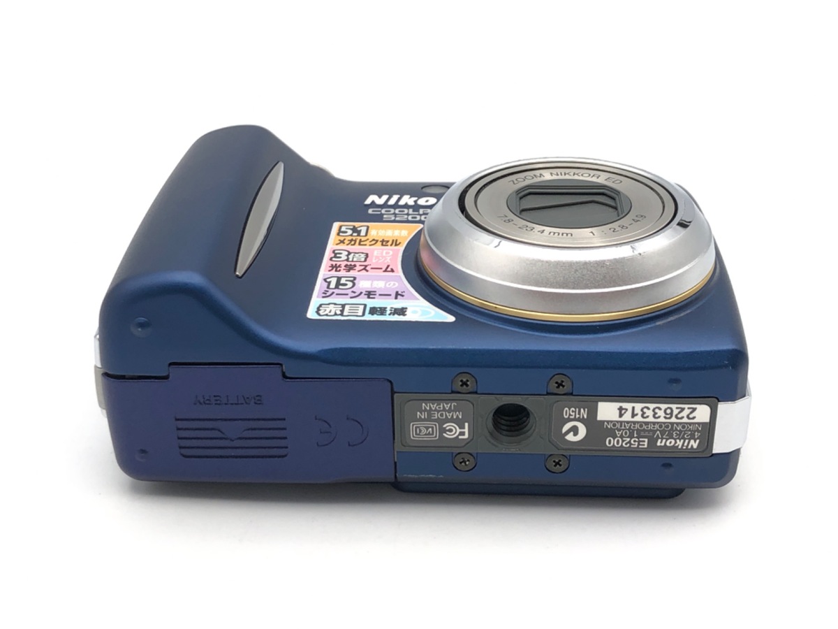 中古：B(並品)】ニコン（Nikon）COOLPIX 5200 プラチナブルー【510万