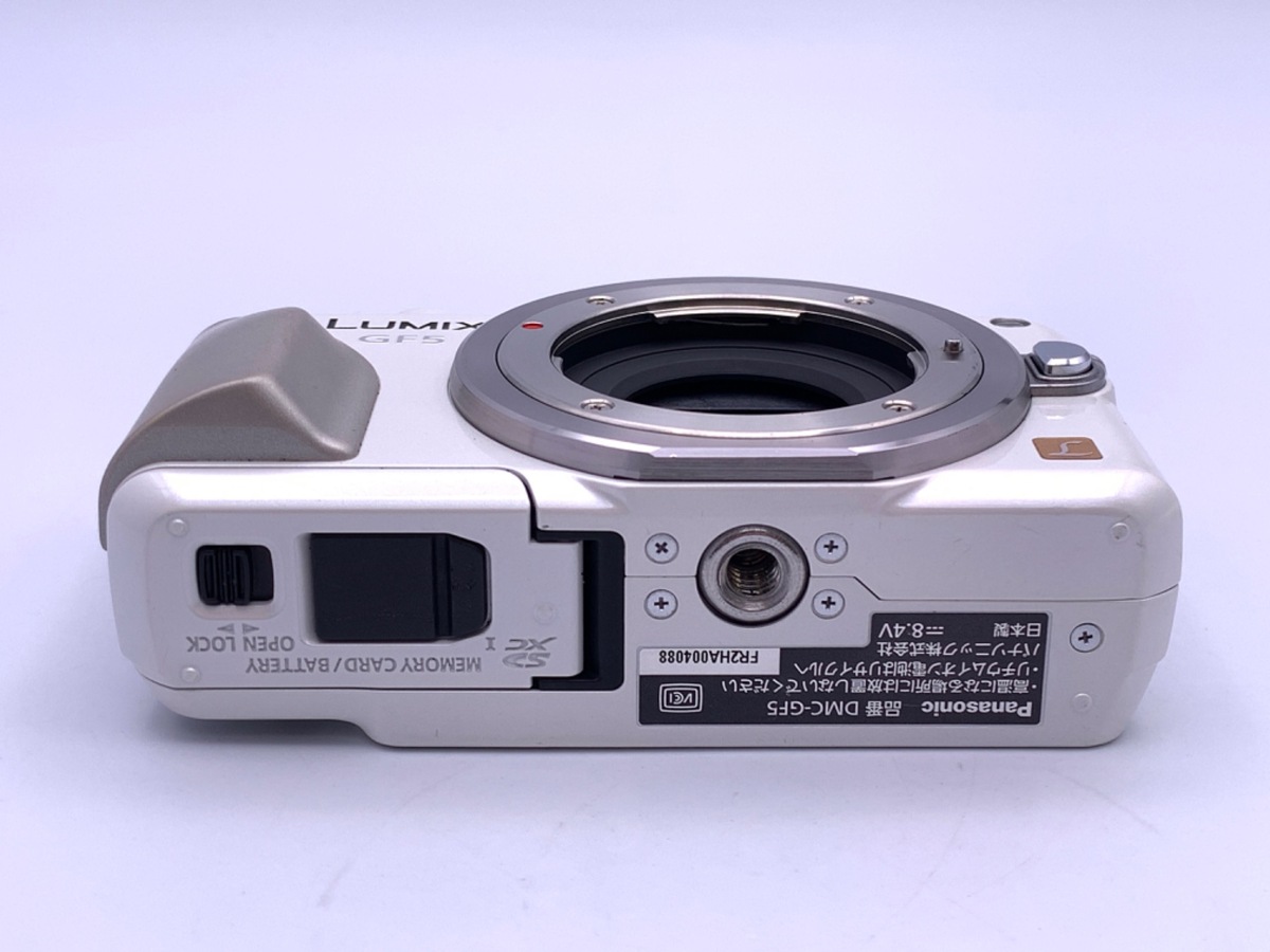 中古：B(並品)】パナソニック LUMIX DMC-GF5-W ボディ シェルホワイト