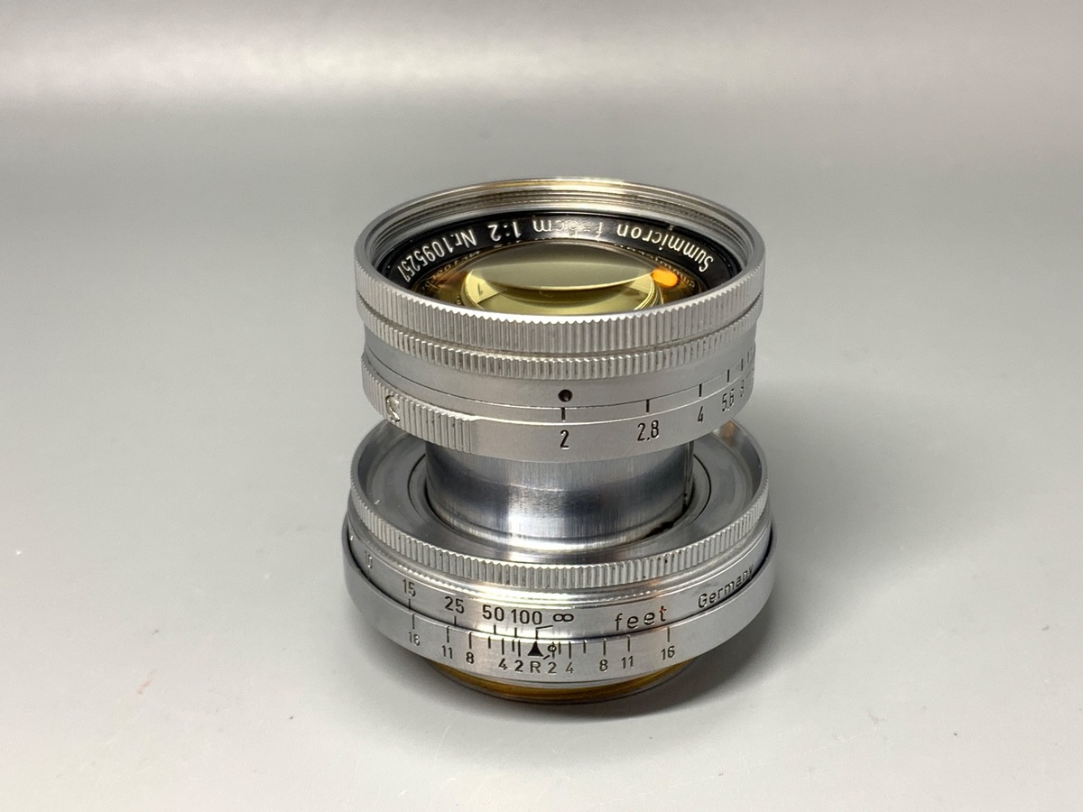 中古：B(並品)】ライカ ズミクロンL 50mm F2 沈胴(初期トリウム