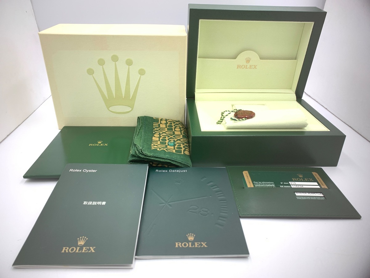 ロレックス(ROLEX) デイトジャスト 36 ブラック 116234G ステンレススティール/ホワイトゴールド 10Pダイヤ オイスターブレス