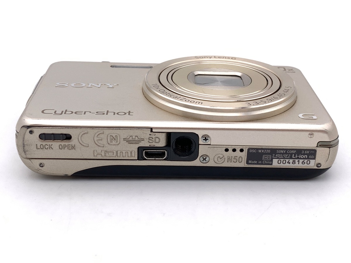 中古：C(やや難あり)】ソニー Cyber-shot DSC-WX220 N ゴールド
