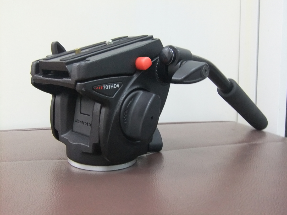 manfrotto 701HDV フルードビデオ雲台　中古美品 中古：B(並品)】マンフロット ビデオフルードミニ雲台 701HDV