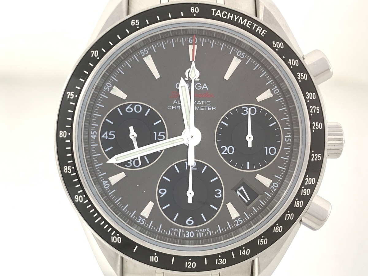 中古：AB(良品)】オメガ(OMEGA) スピードマスター デイト グレー