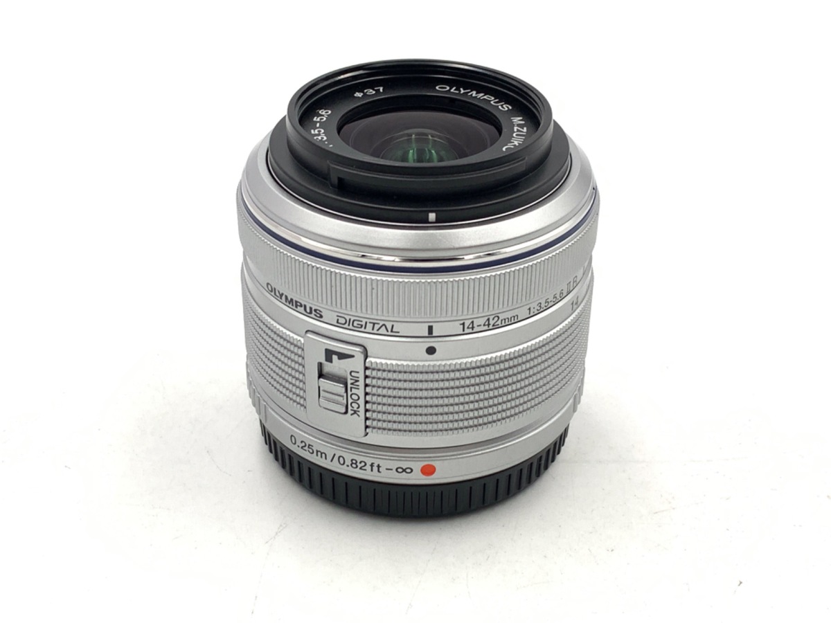中古】オリンパス M.ZUIKO DIGITAL 14-42mm F3.5-5.6 II R シルバー