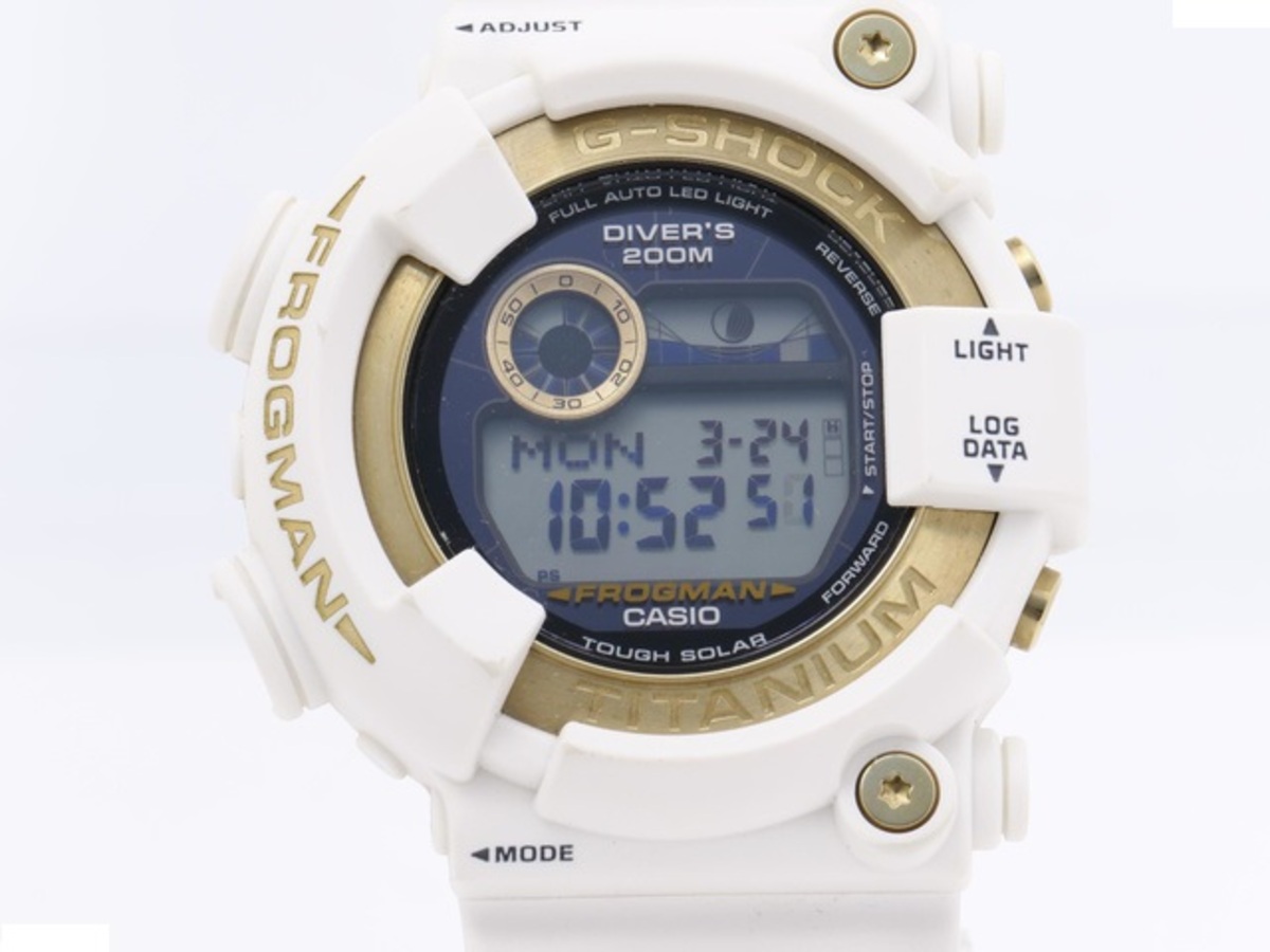 CASIO G-SHOCK FROGMAN GW-8201K-7JR！中古品 中古：A(美品)】カシオ G-SHOCK フロッグマン ブラック GW-8201K-7JR