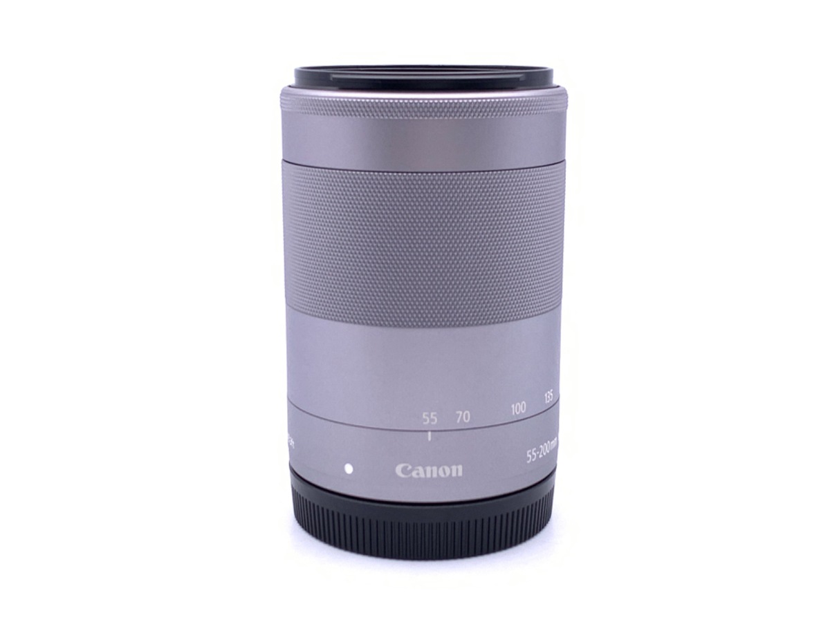 中古：AB(良品)】キヤノン EF-M55-200mm F4.5-6.3 IS STM シルバー