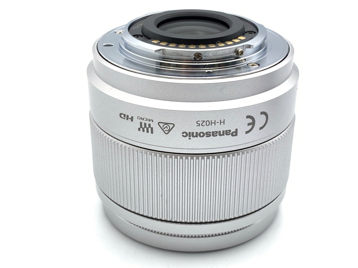 【良品】パナソニック Lumix G 25mm f1.7 シルバー 中古：AB(良品)】パナソニック LUMIX G 25mm F1.7 ASPH. [H-H025S
