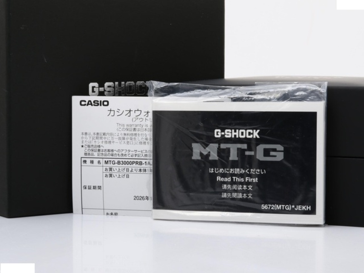 カシオ G-SHOCK MT-G ブラック MTG-B3000PRB-1AJR 樹脂/ステンレススティール