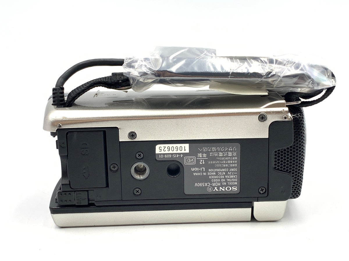 新品級★ソニー SONY ビデオカメラ HDR-CX590V シルバー #800 中古：B(並品)】ソニー HDR-CX590V シャンパンシルバー | 2442610090626