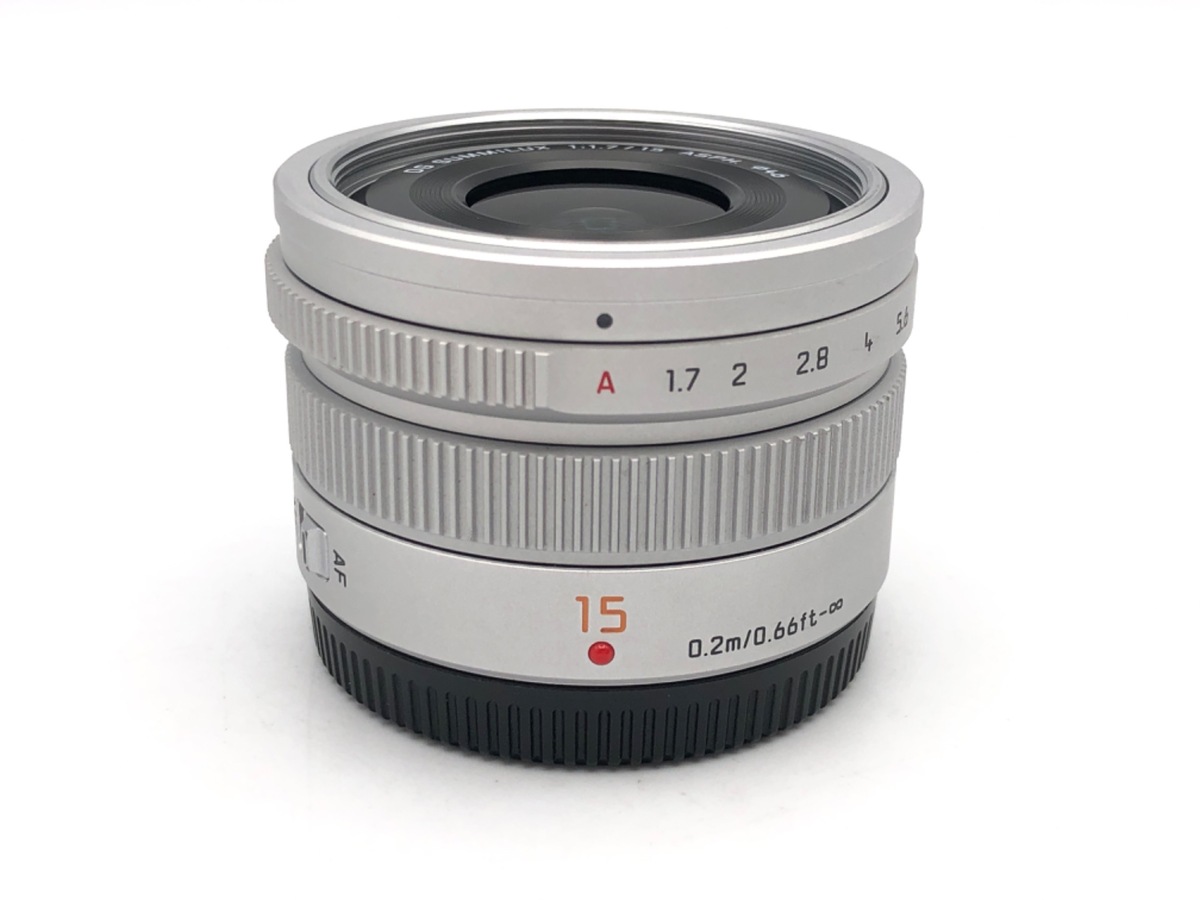 【最終価格！】中古　LEICA DG SUMMILUX 15mm/F1.7 LEICA DG SUMMILUX 15mm/F1.7 ASPH. H-X015-S [シルバー] 中古