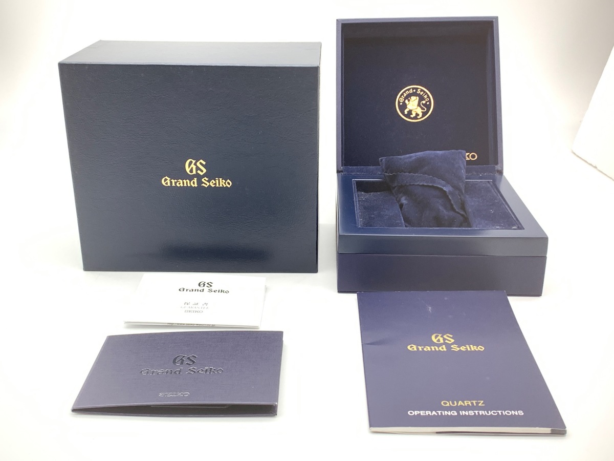 グランドセイコー クォーツ ブラック SBGX055/9F62-0AA1 ステンレススティール