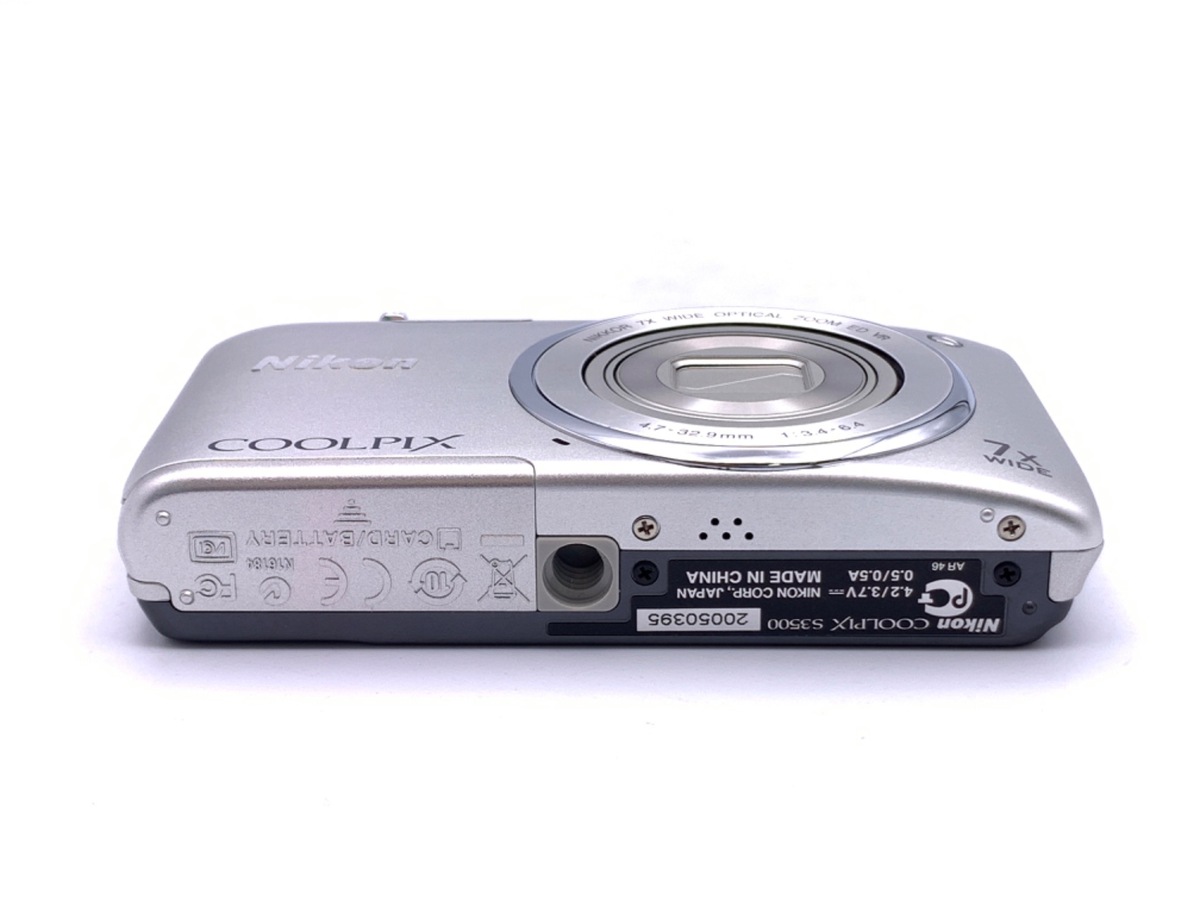 中古：AB(良品)】ニコン COOLPIX S3500 SL クリスタルシルバー