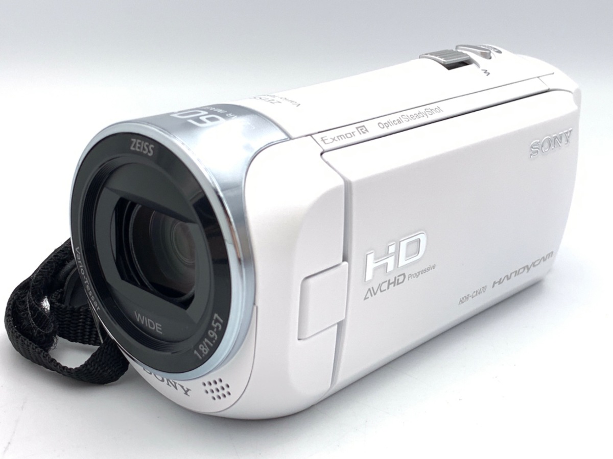 中古】ソニー デジタルHDビデオカメラレコーダー HDR-CX470 W ホワイト