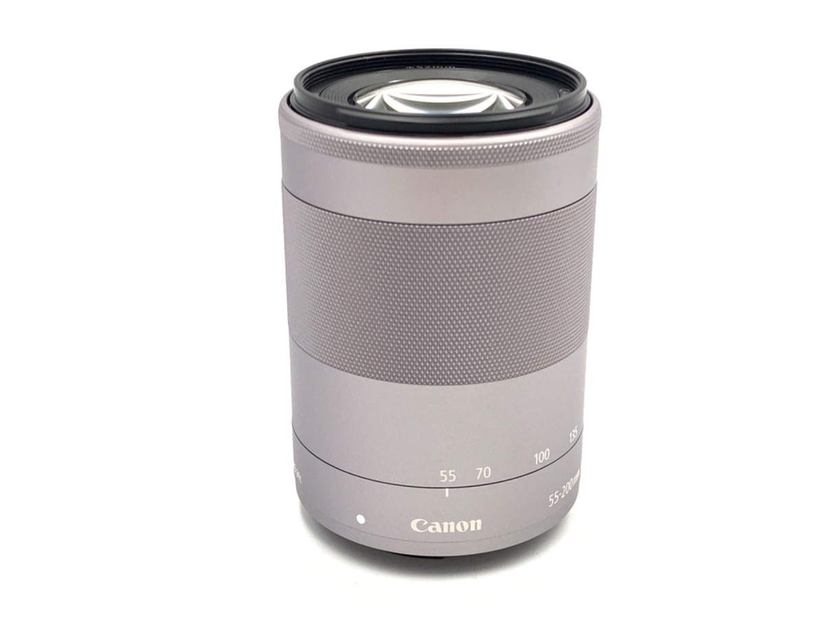 中古：AB(良品)】キヤノン EF-M55-200mm F4.5-6.3 IS STM シルバー
