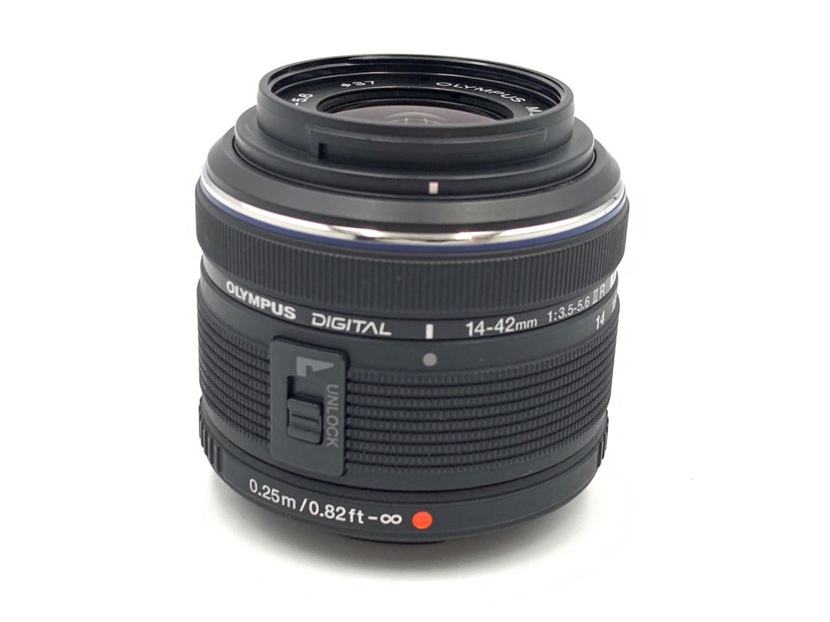 中古】オリンパス M.ZUIKO DIGITAL 14-42mm F3.5-5.6 II R ブラック
