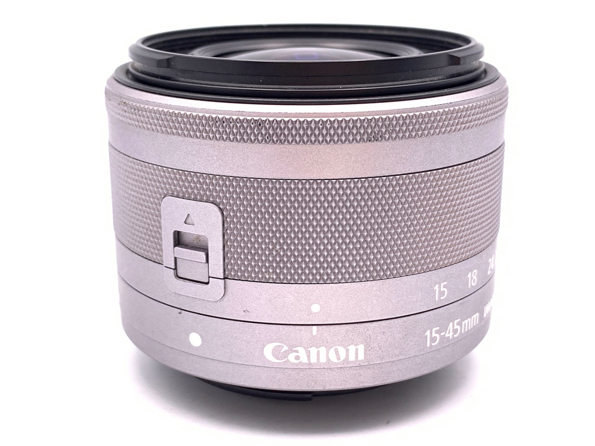 中古：AB(良品)】キヤノン EF-M15-45mm F3.5-6.3 IS STM シルバー 