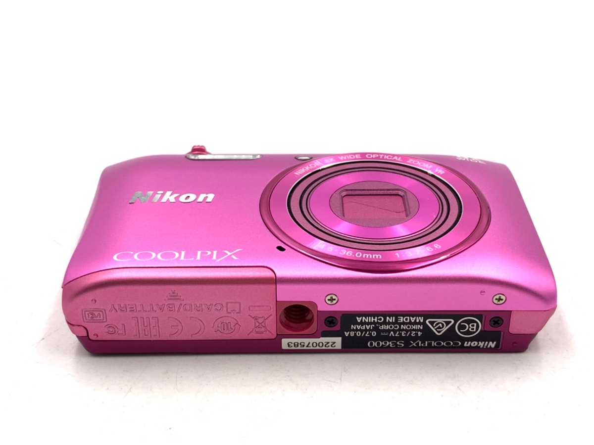 COOLPIX S3600 アザレアピンク【2005万画素】