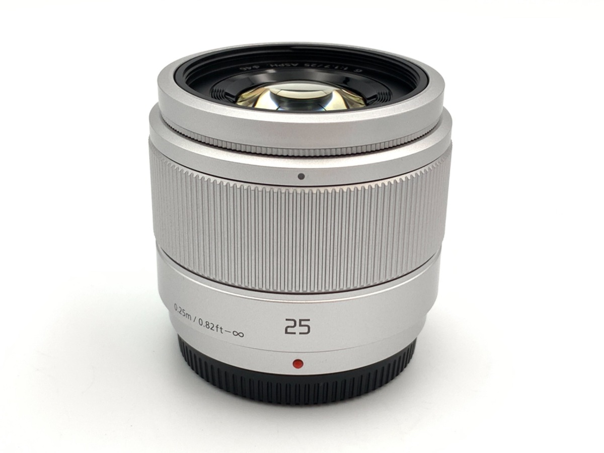 中古】パナソニック LUMIX G 25mm F1.7 ASPH. [H-H025S] シルバー 在庫