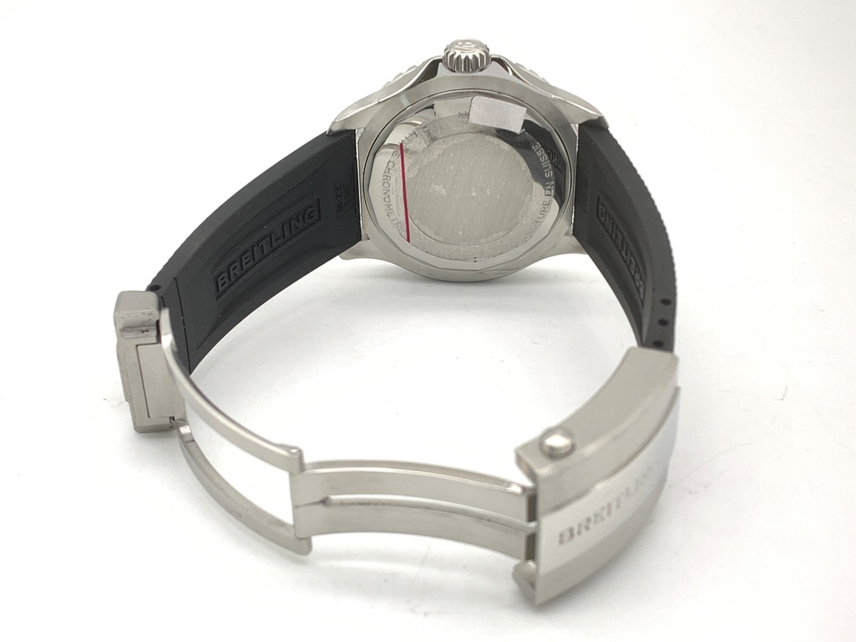 ブライトリング スーパーオーシャン オートマチック42 ブラック A17375211B2S1/A17375 ステンレススティール レインボー