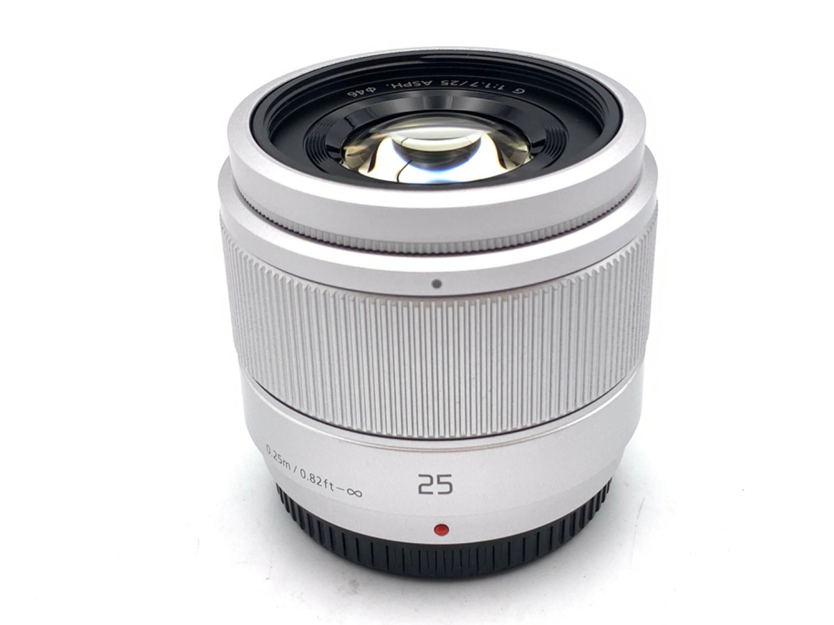 LUMIX G 25mm F1.7 ASPH シルバー Panasonic LUMIX G 25mm F1.7 ASPH. マイクロフォーサーズ用標準単焦点