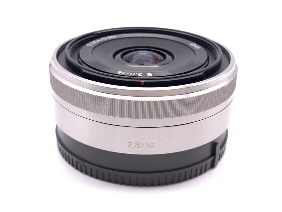 ❤️超美品❤️単焦点レンズSONY E16/2.8 SEL16F28 カメラレンズ E 16mm F2.8 APS-C用 シルバー SEL16F28 [ソニーE /単