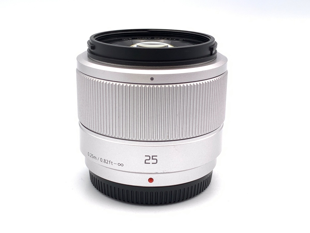 中古】パナソニック LUMIX G 25mm F1.7 ASPH. [H-H025S] シルバー 在庫