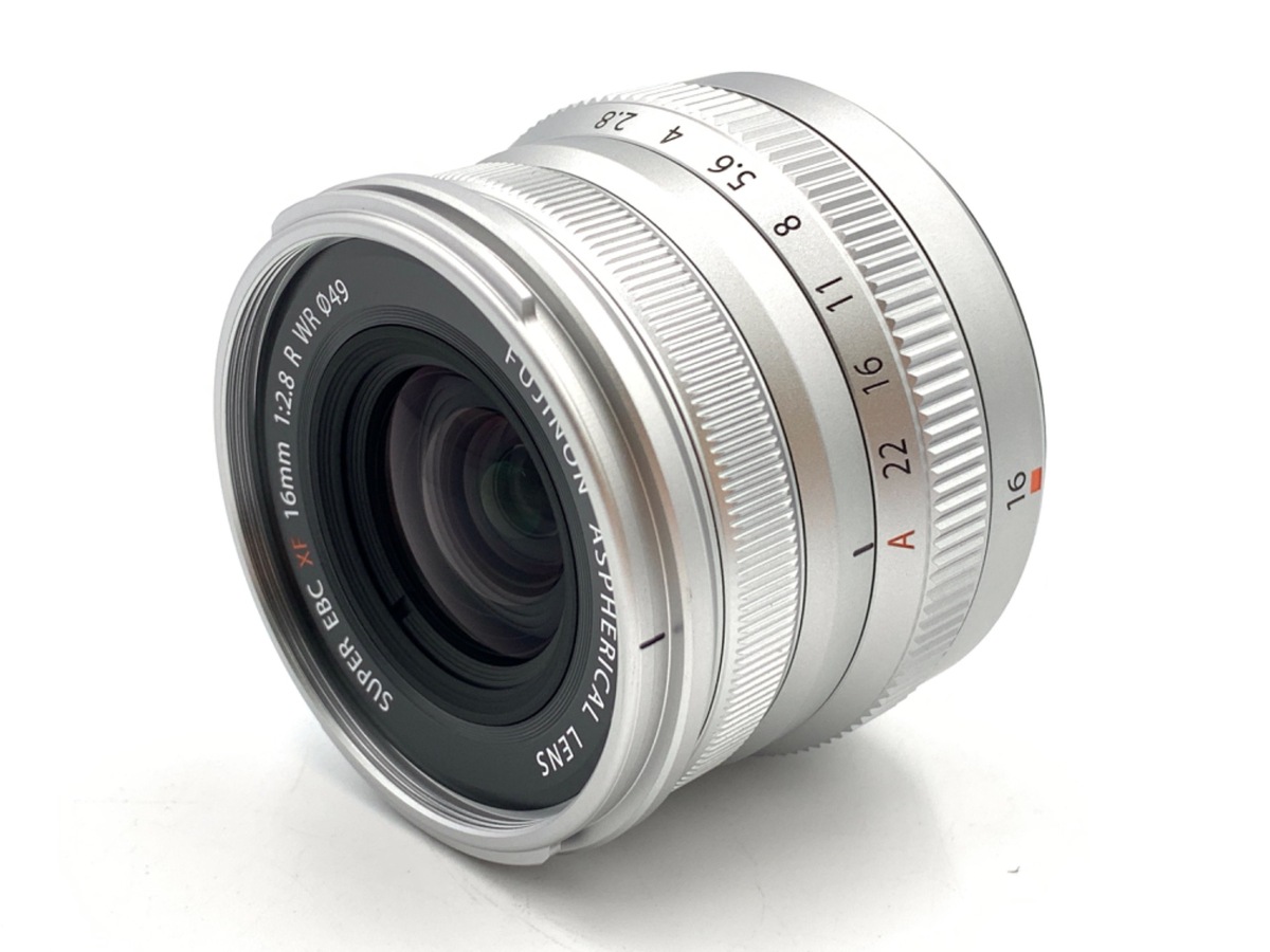 中古：AB(良品)】フジフイルム XF16mm F2.8 R WR シルバー | 2443090063216