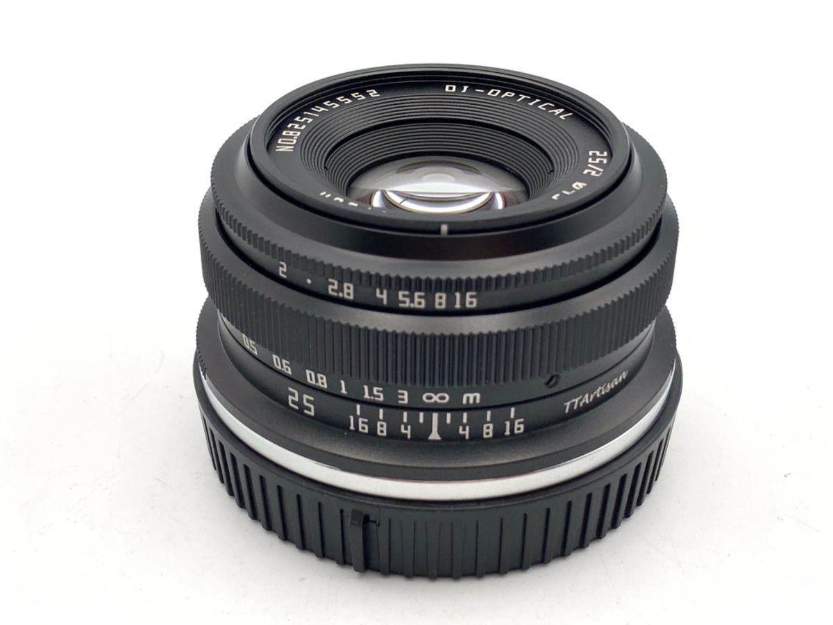■銘匠光学 TTArtisan 25mm f/2 C フジフイルムX用 ブラック 銘匠光学 TTArtisan 25mm f/2 C 25mm f/2C X(B) 富士フイルムXマウント