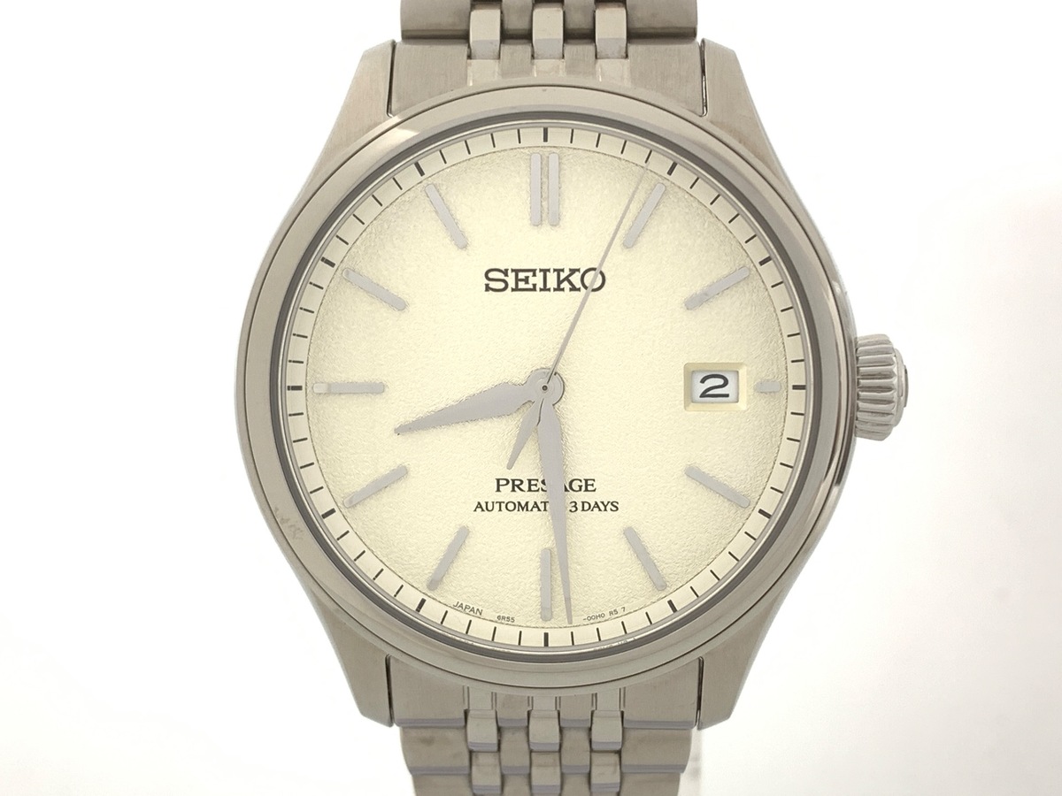 セイコー プレザージュ アイボリー [ホワイト系] SARX121/6R55-00H0 ステンレススティール