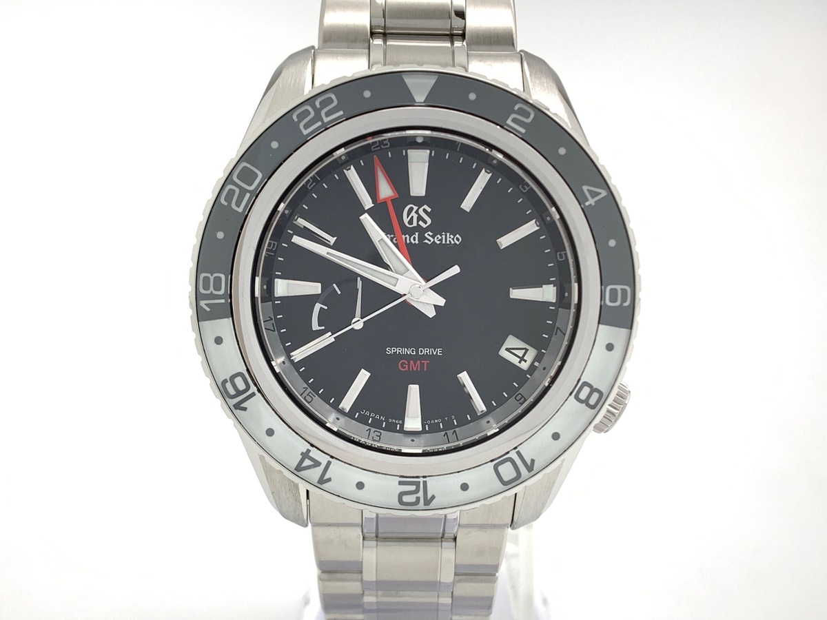 グランドセイコー スプリングドライブ GMT ブラック SBGE277/9R66-0BK0 ステンレススティール