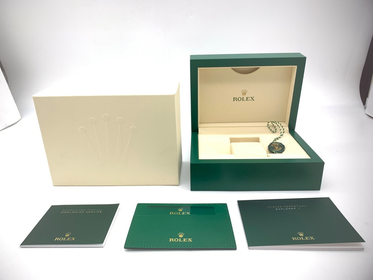 ロレックス(ROLEX) エクスプローラーII ブラック 226570 ステンレススティール