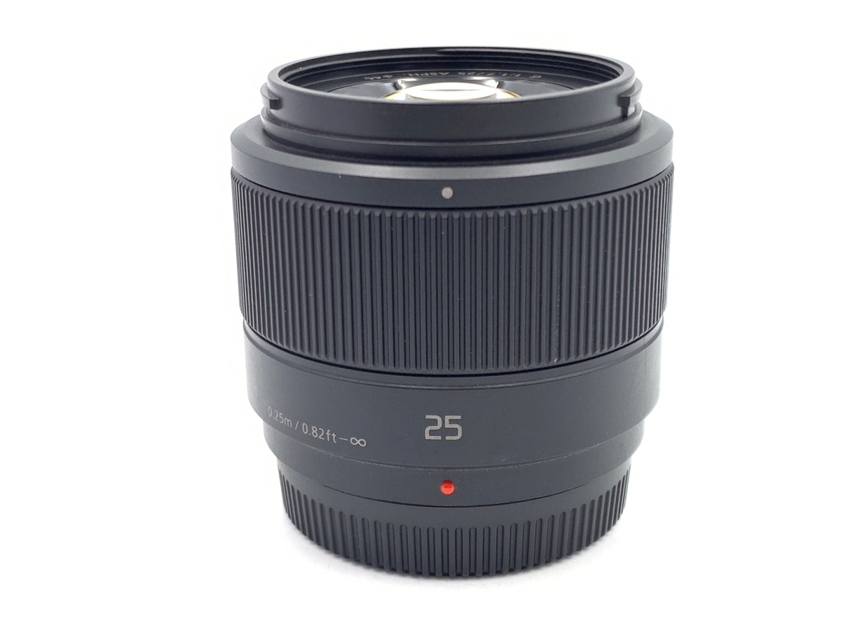 中古】パナソニック LUMIX G 25mm F1.7 ASPH. [H-H025K] ブラック 在庫