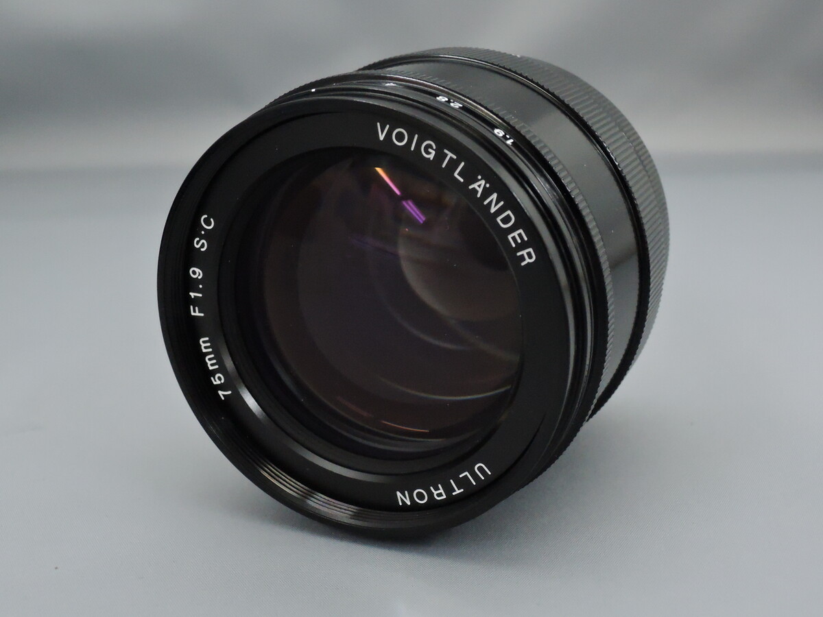 コシナ フォクトレンダー ULTRON 75mm F1.9 SC シングルコート ブラックペイント(ライカM用)