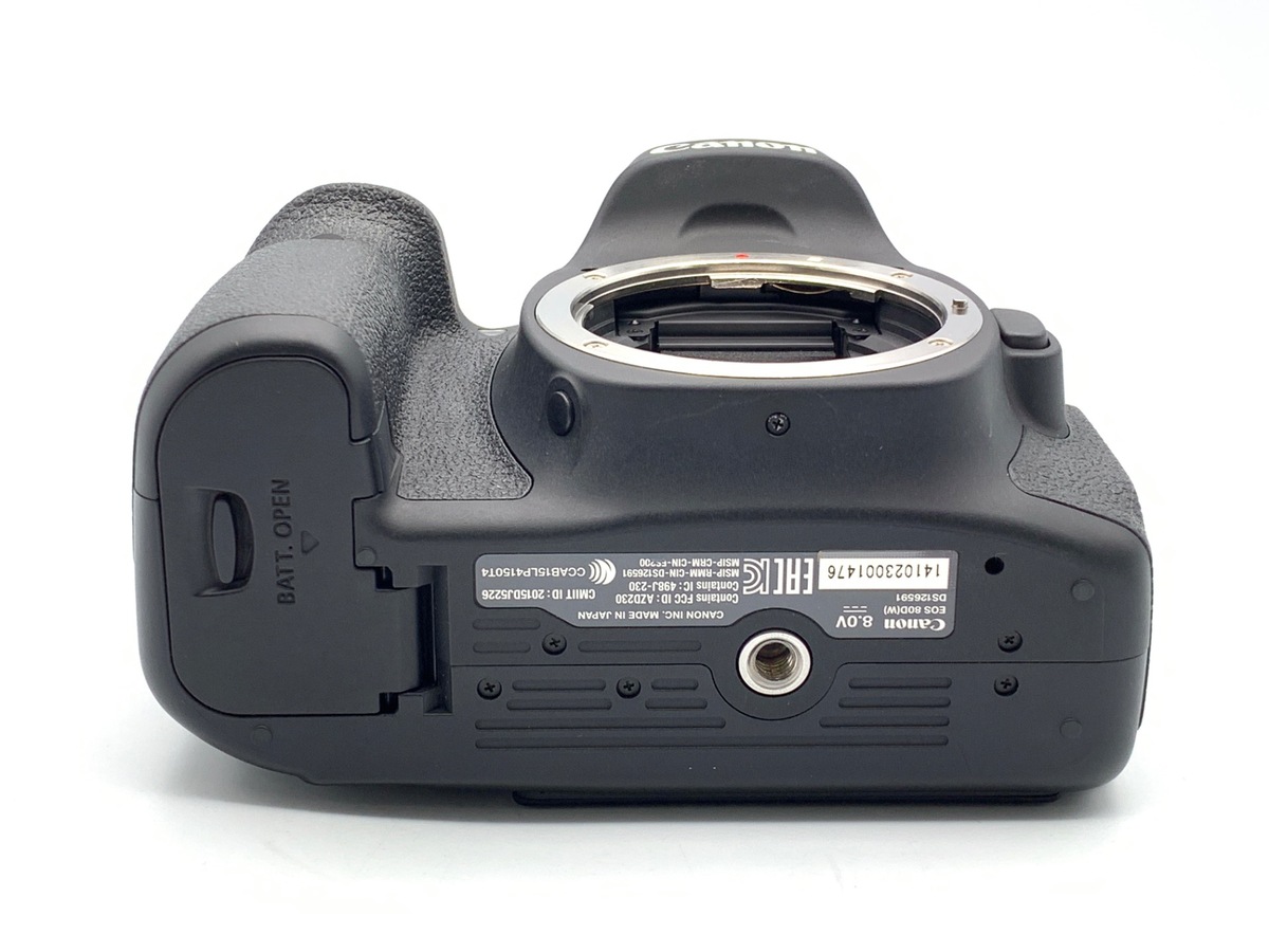 すし　Canon EOS 80D ボディ 元箱付 Wi-Fi搭載 中級機 中古】キヤノン EOS 80D ボディ｜｜カメラのキタムラネットショップ