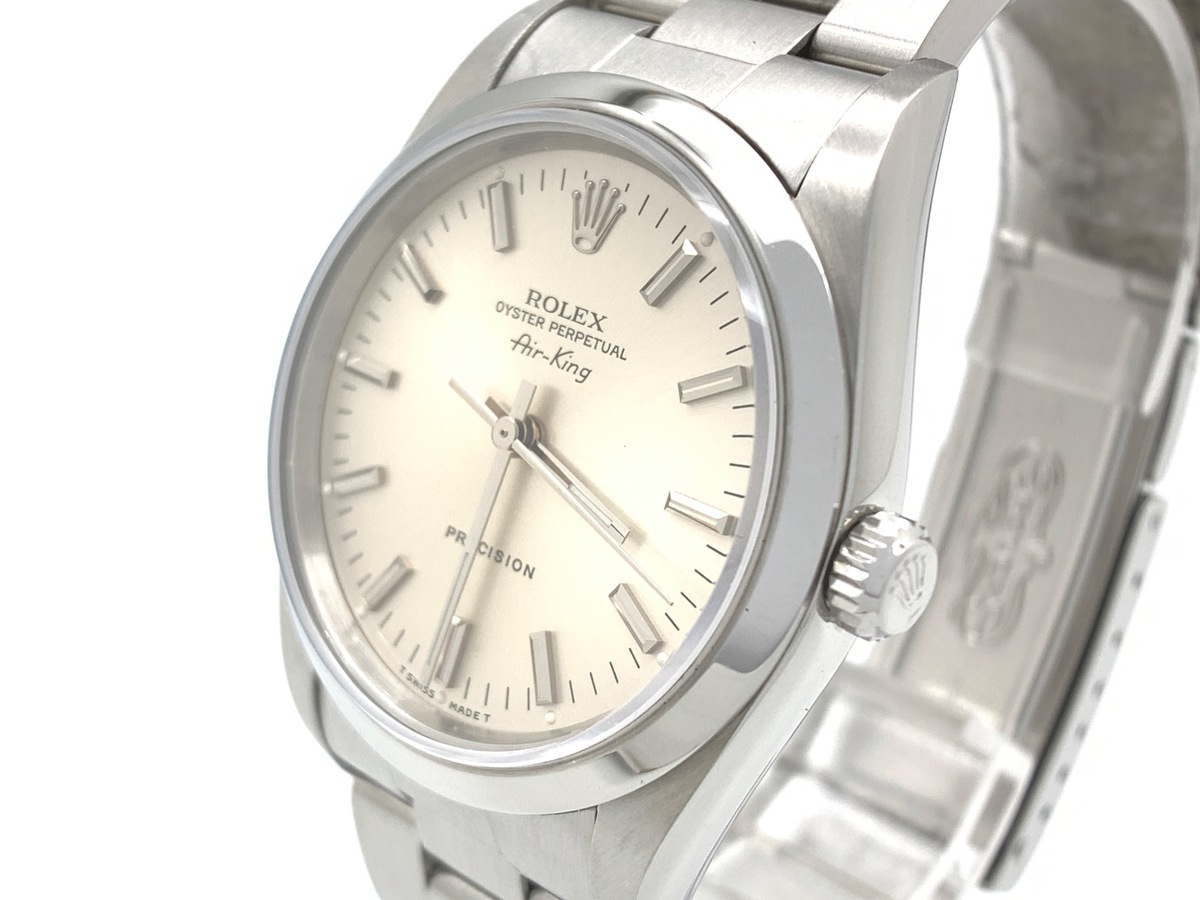 ロレックス(ROLEX) エアキング シルバー 14000 ステンレススティール